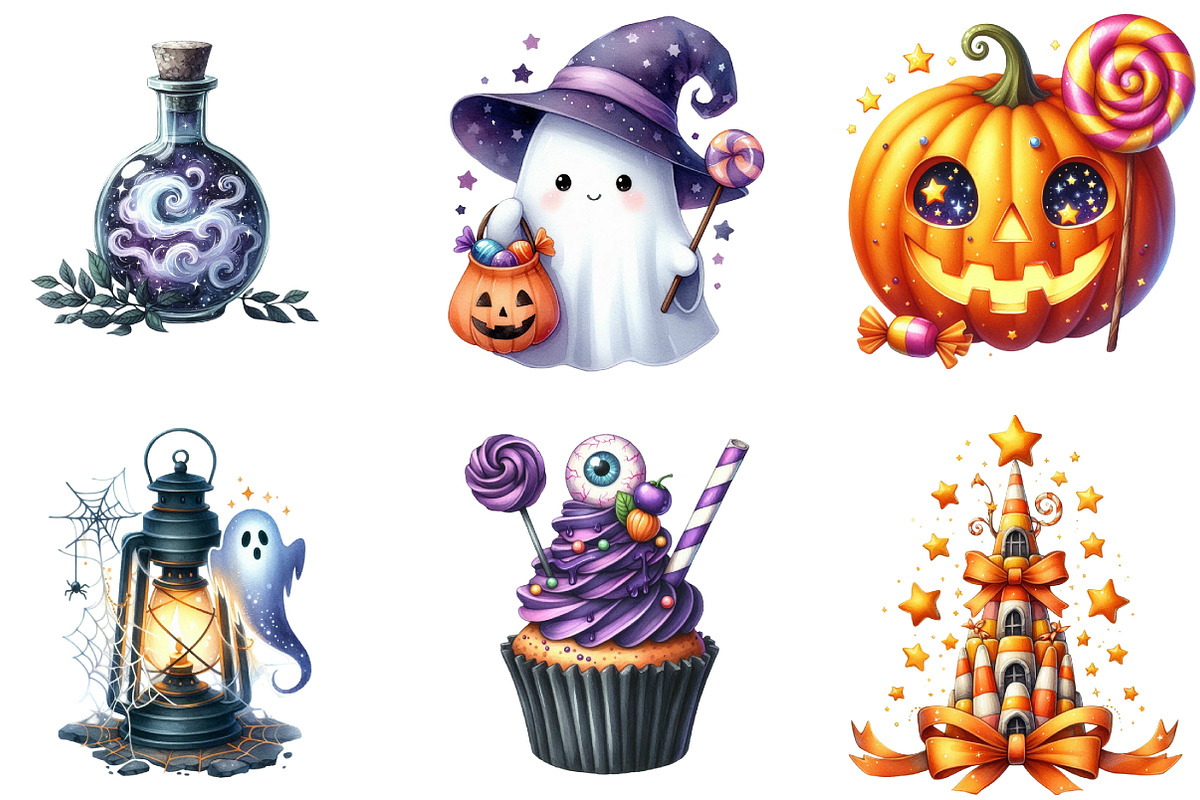 Halloween PNG Clipart Sublimation Bu, an Illustration by DreamArtGraphic (Photo 2 of 5)