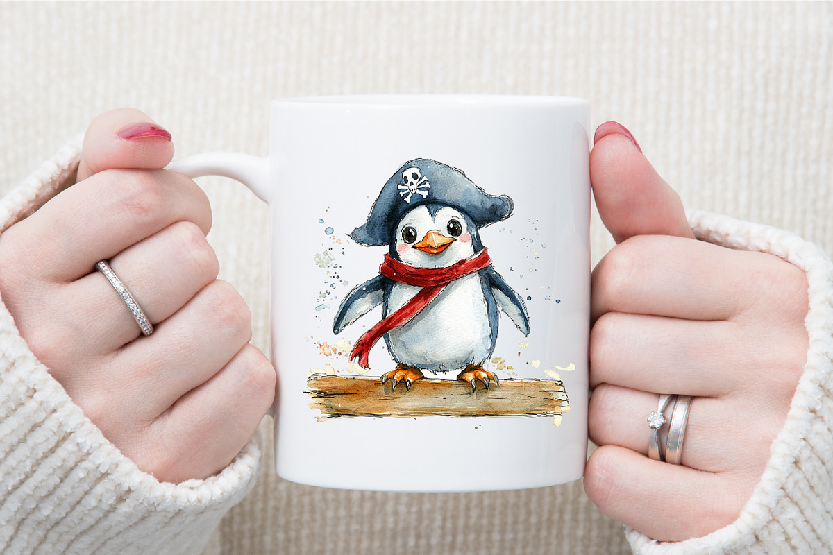 Cute Pirate Animals Clipart Pirate P, an Illustration by Sublimation Artist (Photo 5 of 6)