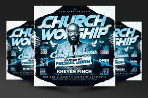 Church Flyer Template, a Flyer Template by RTXdesinger99
