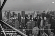 Dad's Handwriting | Font, a Script Font by Stefanie Madison (Thumbnail 1 of 2)