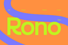 Rono - a Unique Modern Sans Serif
