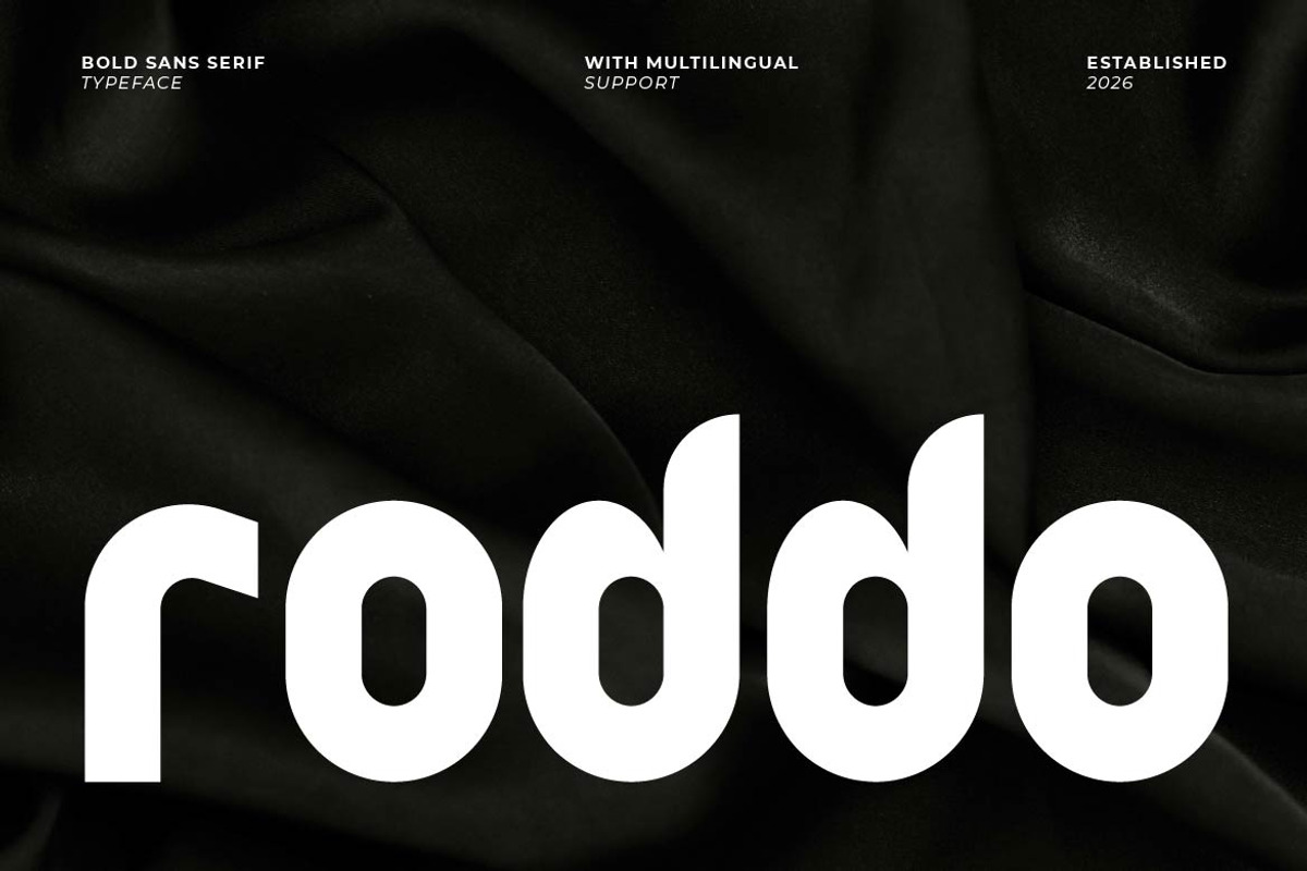 Roddo – Rounded Bold Sans Serif, a Sans Serif Font by Artiveko (Photo 1 of 8)