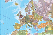 Map of Europe, an Education Illustration by Cartorical (Thumbnail 3 of 8)