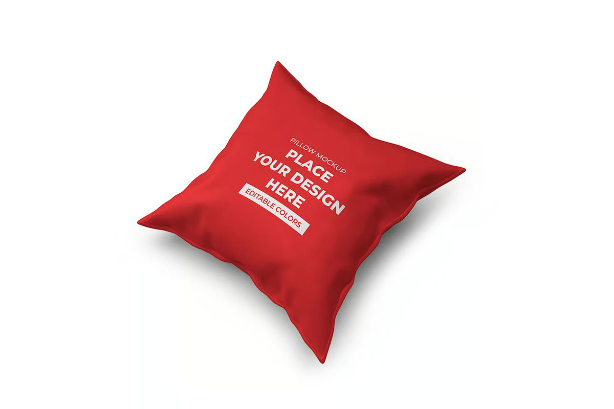 Pillow Cushion Mockup Template Set, a Household Mockup by DesignRushMarket (Photo 7 of 11)