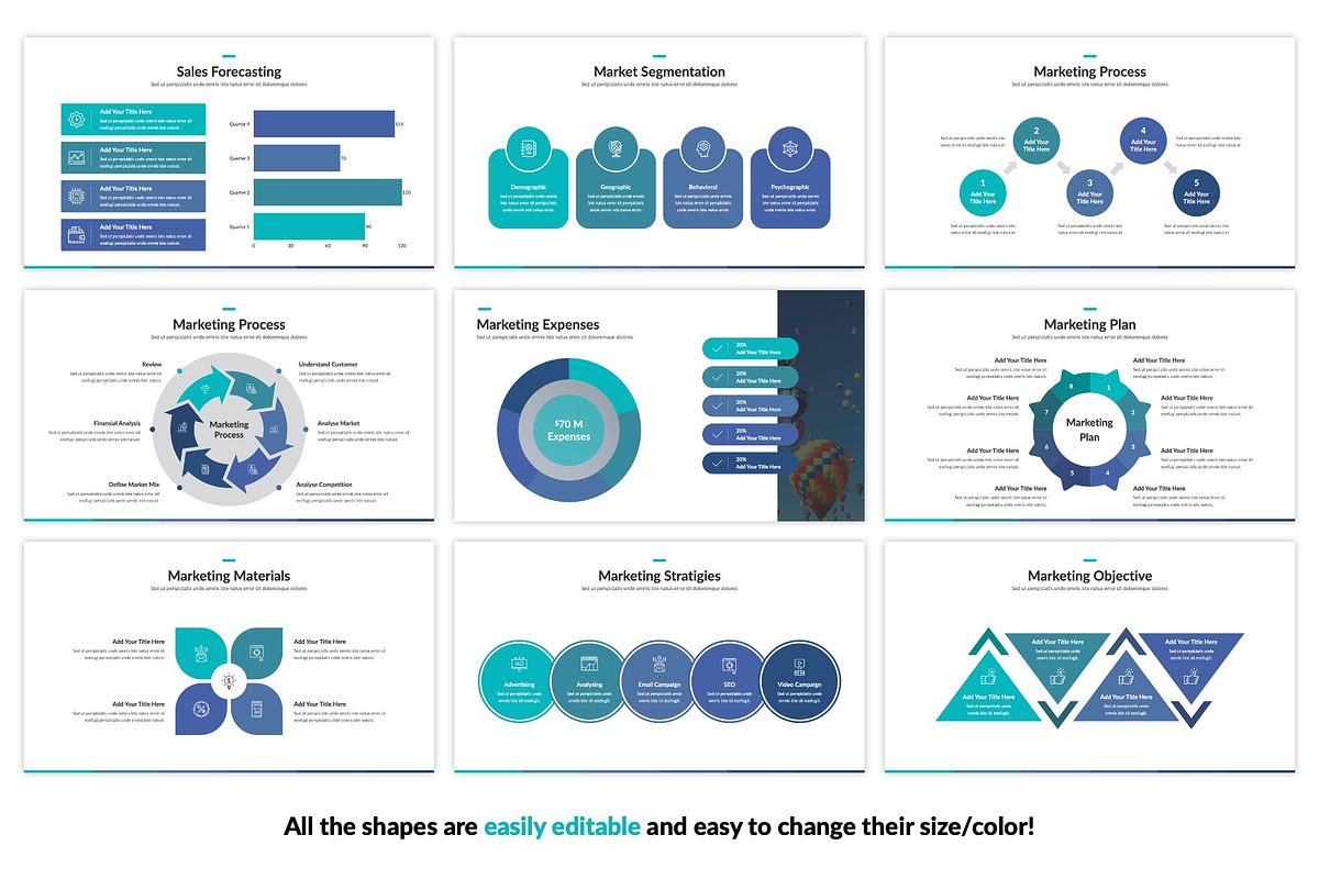 Marketing Plan Keynote Template, a Presentation Template by SlideBunny