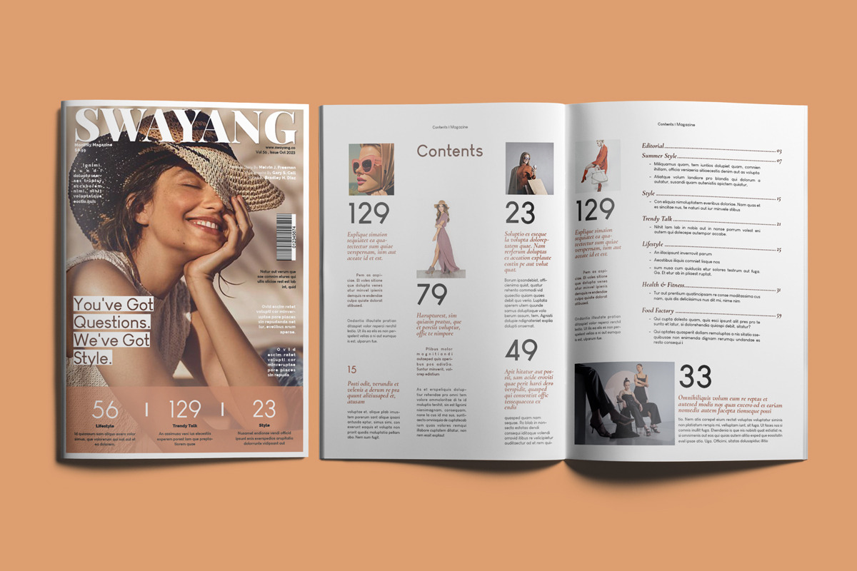 The Best Magazine Layout Design, a Magazine Template by Swayang (Photo 1 of 14)