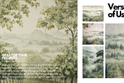 30+ Misty Vineyard Rows Bundle, a Decorative Illustration by Virgo Studio (Thumbnail 5 of 6)