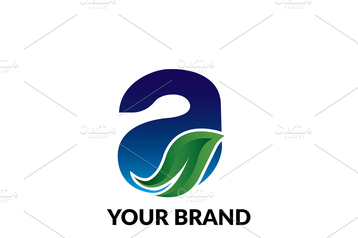 A leaf Logo, Alphabet Logo, a Logo, a Branding & Logo Template by Zans Graphic (Photo 2 of 2)