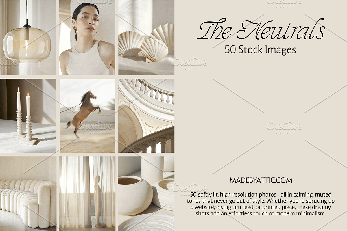 The Neutrals / 50 Soft Stock Images, a Nature Photo by Made by Attic (Photo 1 of 6)