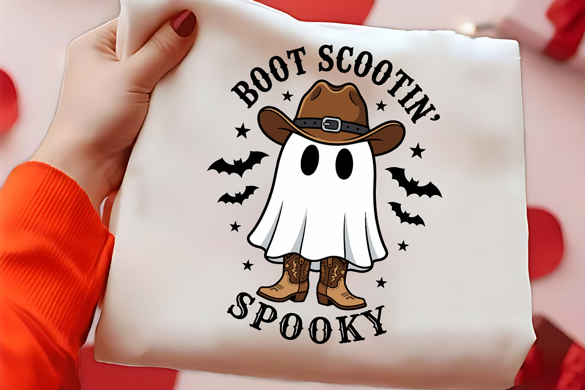 Cowboy ghost with boots, a Seasonal Illustration by CrexoraLab (Photo 2 of 4)