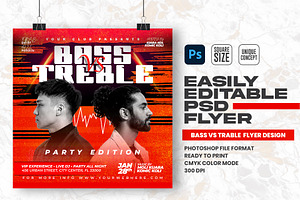 Music Party PSD Flyer Design, a Flyer Template by Shajib Shikder