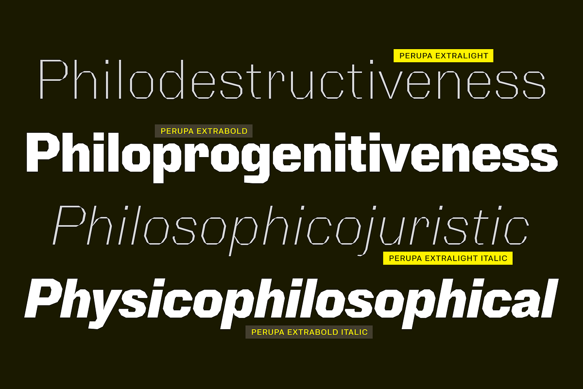 Perupa | Polygonal Sans Serif Family, a Sans Serif Font by Wahyu & Sani Co. (Photo 9 of 12)