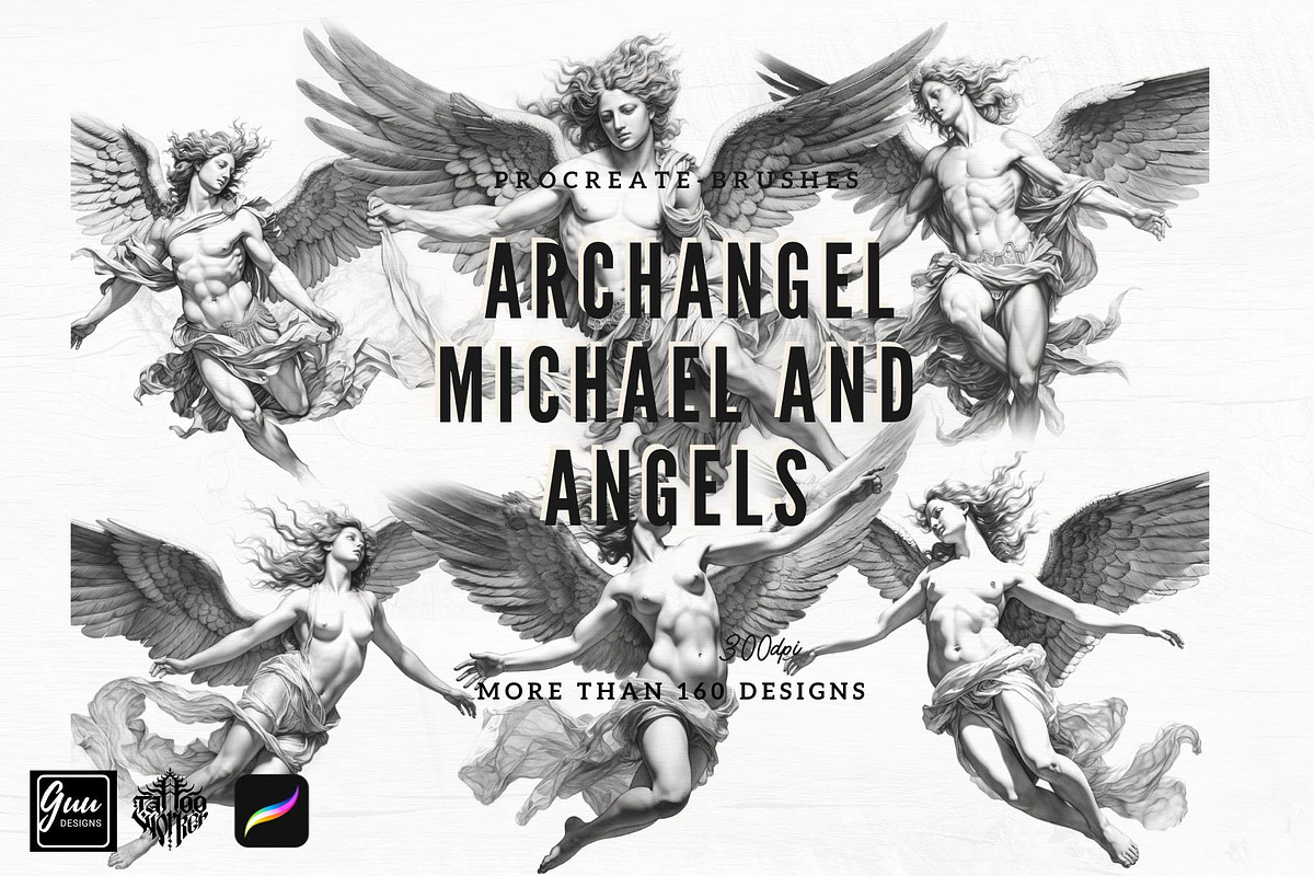 Archangel Michael and the angels, a Brush Add-On by TaKong Magics (Photo 7 of 9)