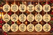 Christmas Animal Ornaments Laser Cut, an Object Graphic by DreamCafeArt (Thumbnail 3 of 8)