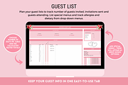 Wedding Planner Spreadsheet, a Templates & Theme by SunshineStudioBoutique (Thumbnail 6 of 10)