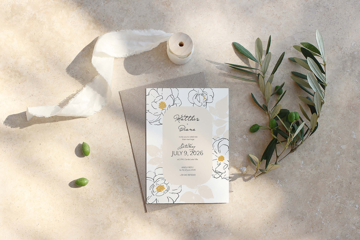 Wedding invitations bundle, an Illustration by FiorenzaMarani (Photo 6 of 15)