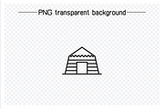 Camping Tent Icons Set, an Outline Icon by Designfour (Thumbnail 2 of 7)