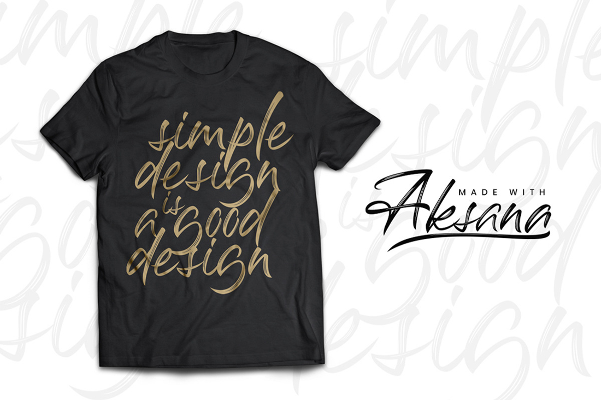 Aksana Brush Business Font preview 2