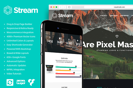 Stream - One Page WordPress Theme
