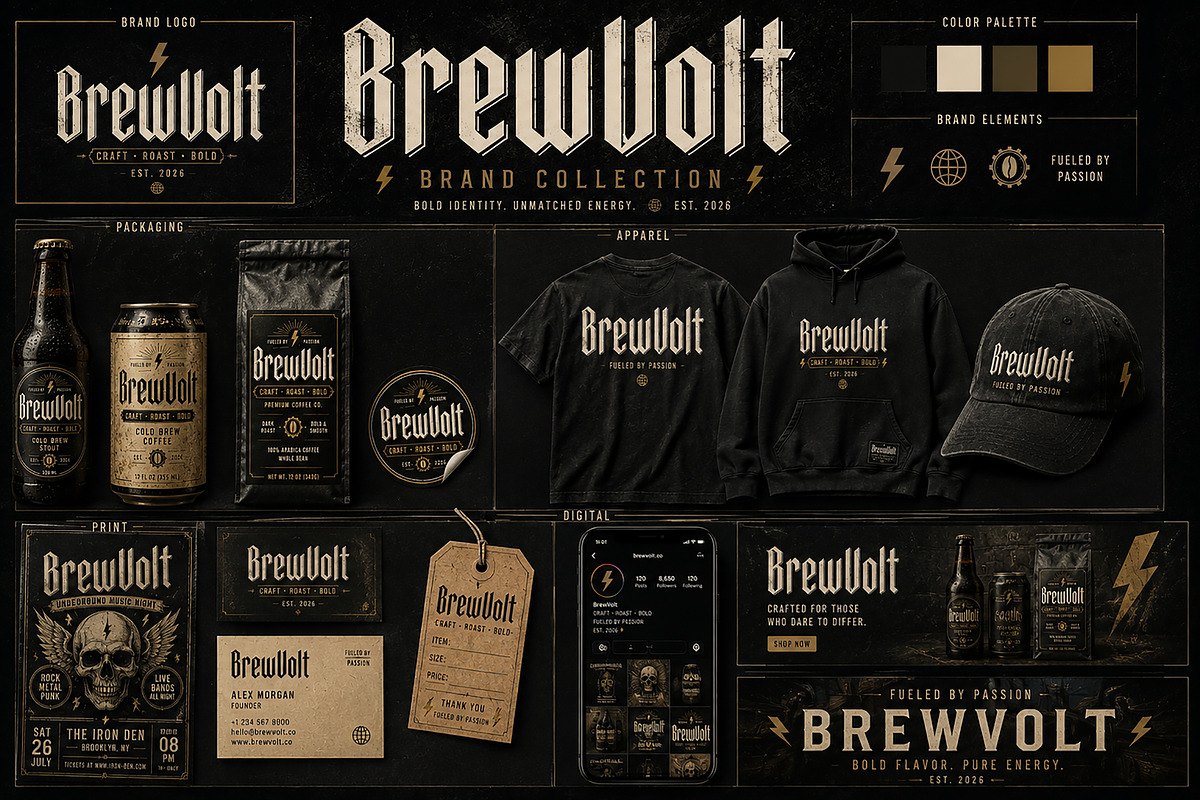 BrewVolt, a Blackletter Font by Wow Magic (Photo 2 of 4)
