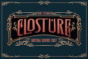 Closture, a Symbol Font by Vintage Division (Thumbnail 1 of 15)
