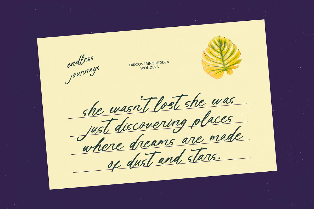 Varhen Karisha Handwritten Ink Font, a Script Font by Letterena Studios Script (Photo 3 of 15)