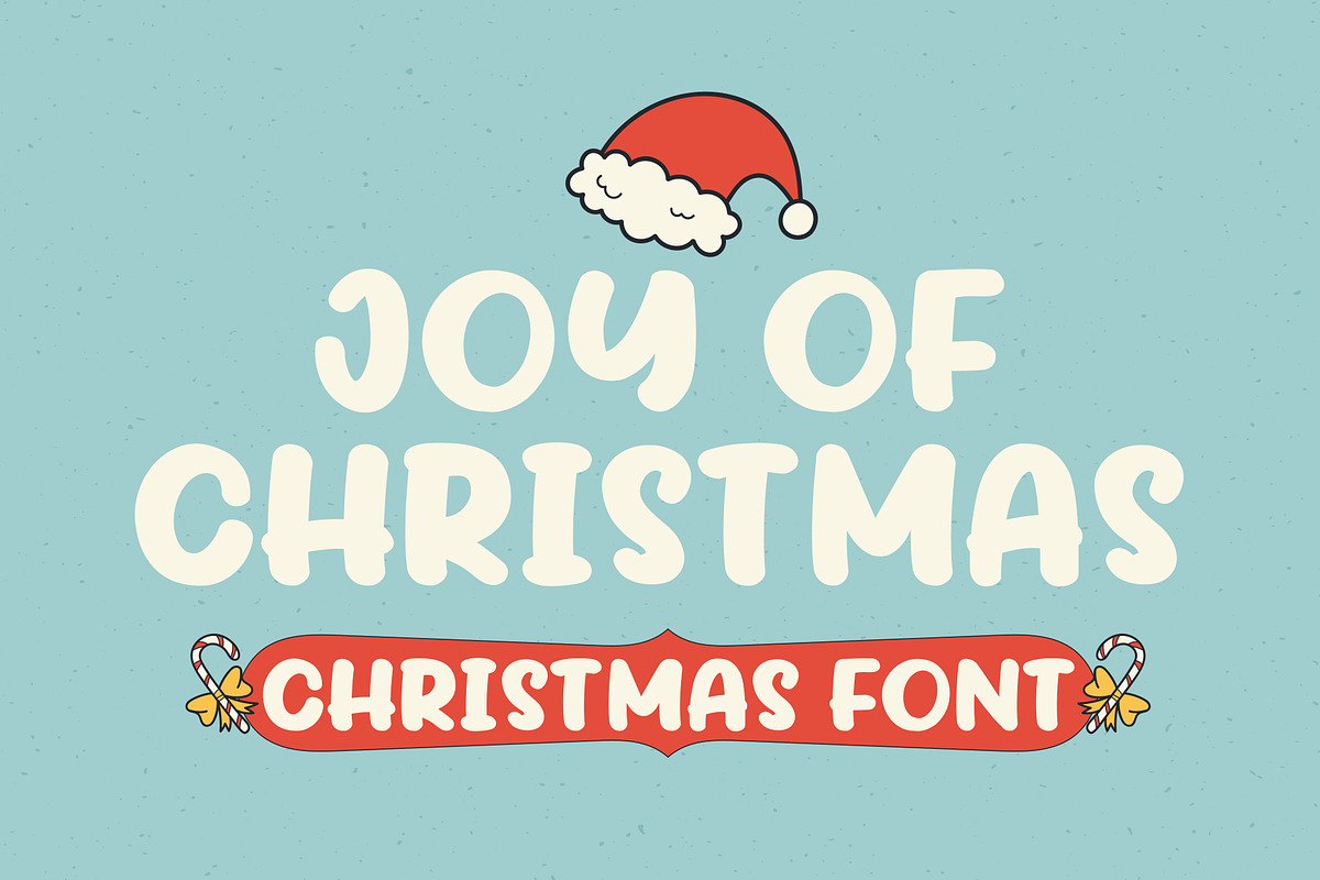 Joy Of Christmas Fonts, a Font by Crump Hand (Photo 1 of 6)