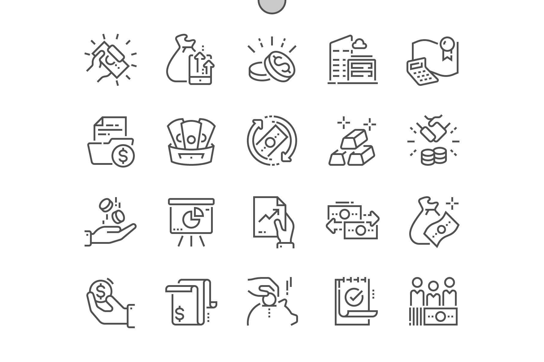 Finance Line Icons, an Outline Icon by Palau