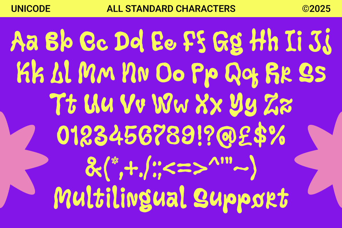 Happytale - Liquid Bubble Font, a Handwritten Font by Unicode Studio (Photo 12 of 14)