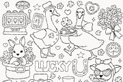 St. Patrick Animals Outline Bundle, a Seasonal Illustration by TitaLivingArt (Thumbnail 2 of 9)