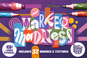 Marker Madness – Procreate Brush Set, a Brush Add-On by Shoutbam (Thumbnail 1 of 15)