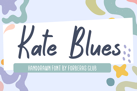 Kate Blues | Handwritten Font, a Script Font by Forberas Club
