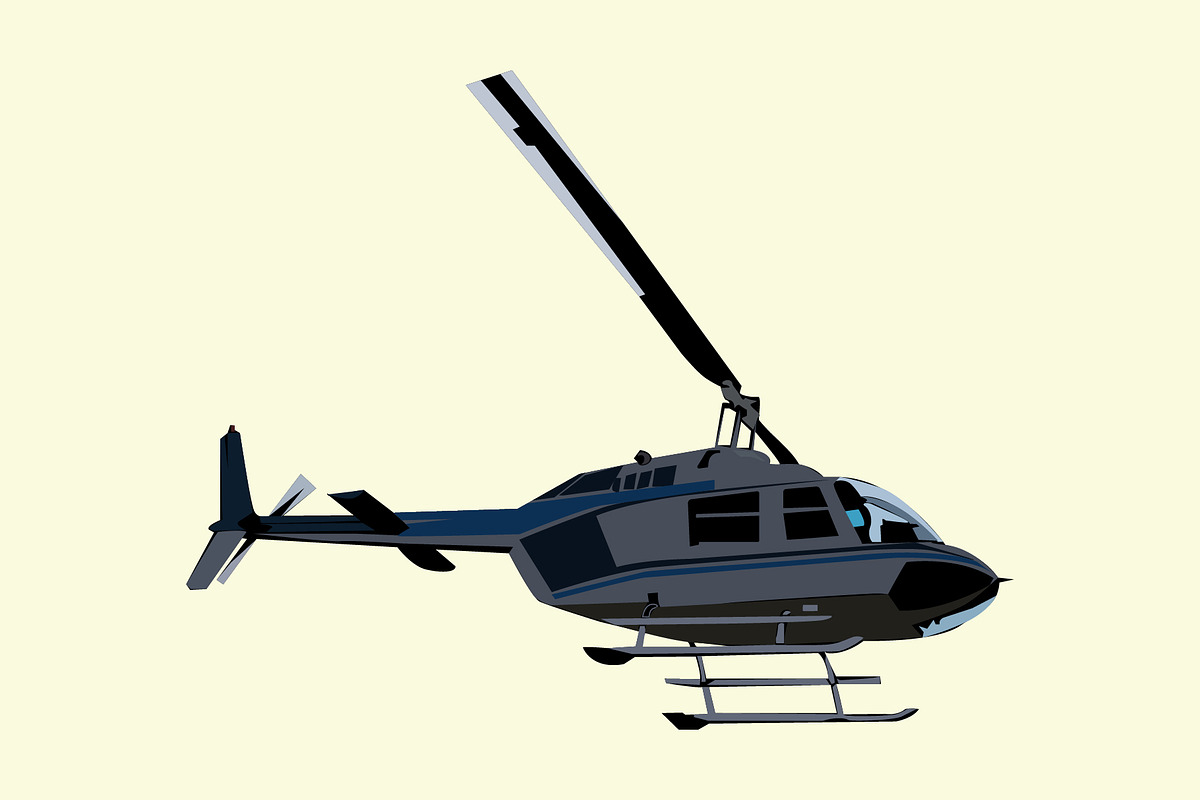 Illustration of Helicopter, a Technology Illustration by Sumberpangan (Photo 2 of 3)