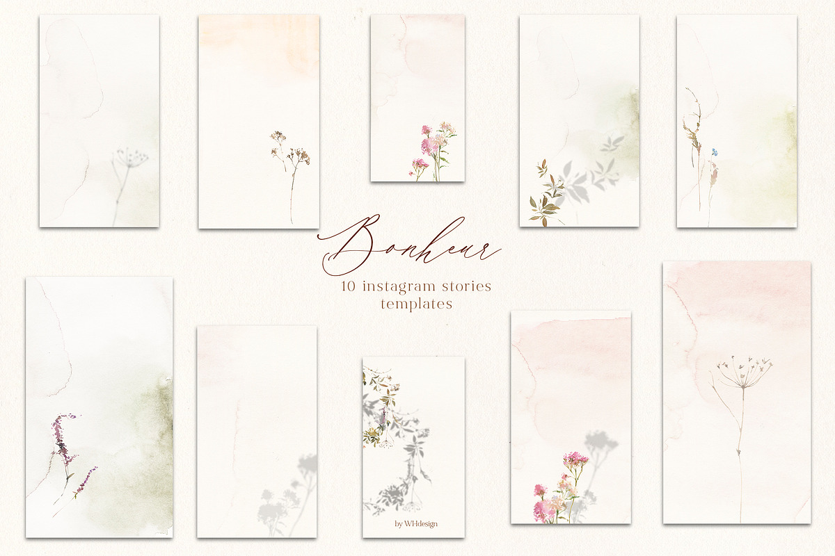 Bonheur Fall Florals Clip Art, an Illustration by whiteheartdesign (Photo 17 of 18)
