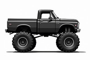 Monster Truck Collection, an Illustration by hafijul (Thumbnail 4 of 9)