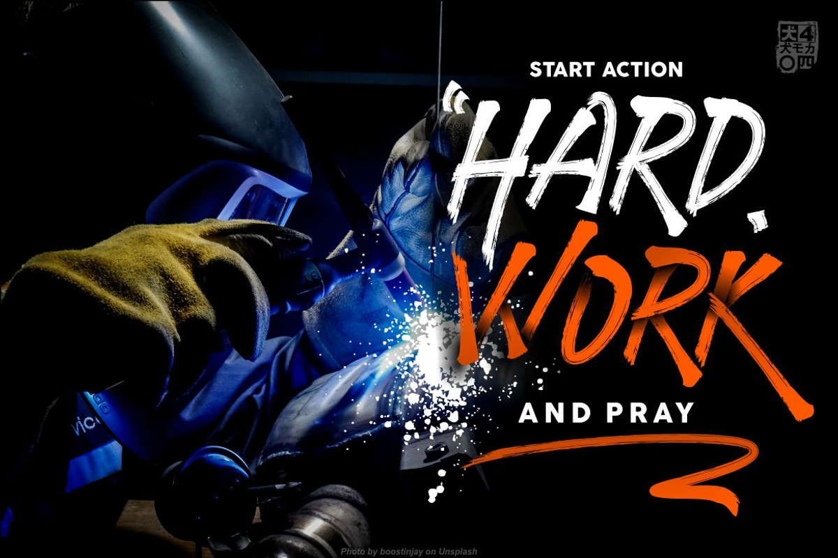 STRONGHOLD Brush font preview 3