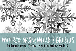 Watercolor Snowflake Brush For PS/PR