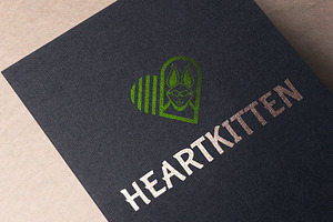 Heartkitten Logo Design