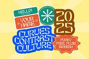 HypeNowa – Groovy Psychedelic Font, a Sans Serif Font by Brand Earth (Thumbnail 5 of 7)