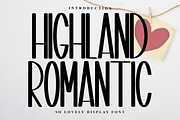 Highland Romantic, a Serif Font by InermediaSTUDIO (Thumbnail 1 of 6)