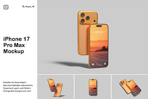 iPhone 17 Pro Max Mockup