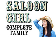 Saloon Girl Complete, a Font by FontMesa (Thumbnail 1 of 6)