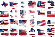 American Flags Clipart, an Object Illustration by DesignBTF (Thumbnail 2 of 4)