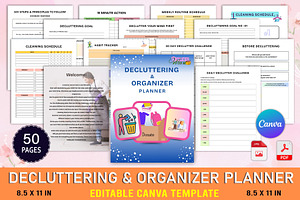 Decluttering & Organizer Planner, a Templates & Theme by Designmela01