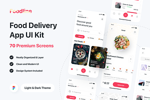 Foodline - Food Delivery App UI Kit