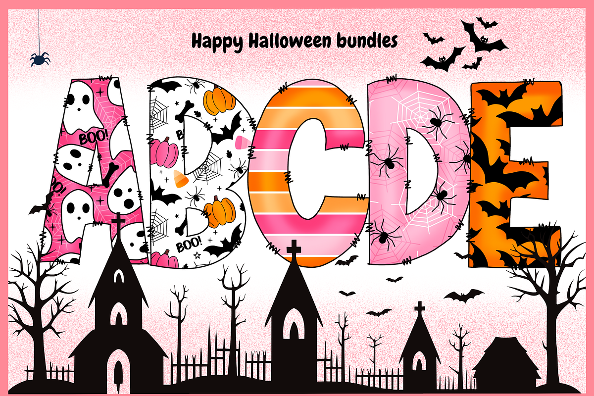 Happy halloween-PNG fonts, a Blackletter Font by It me digital art (Photo 1 of 9)