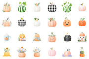 Watercolor Pumpkin Clipart Set, an Illustration by Sublimation Artist (Thumbnail 2 of 6)