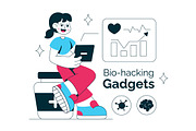 10 Bio Hacking Gadgets Illustration, a Technology Illustration by denayunebgt (Thumbnail 4 of 4)