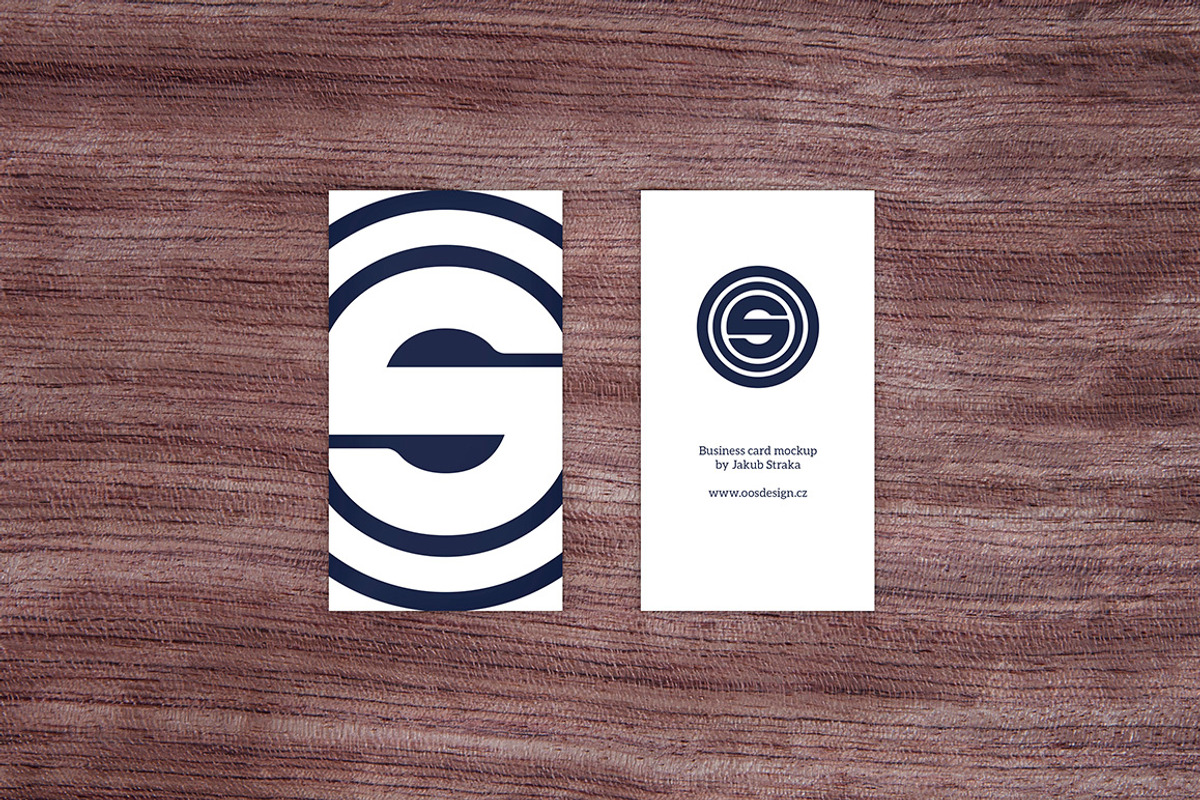 Business cards mockup, a Print Template by OOS Design (Photo 2 of 8)