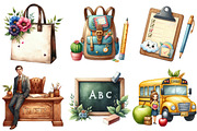 Teacher Life Clipart, an Illustration by SinaCreation (Thumbnail 2 of 5)